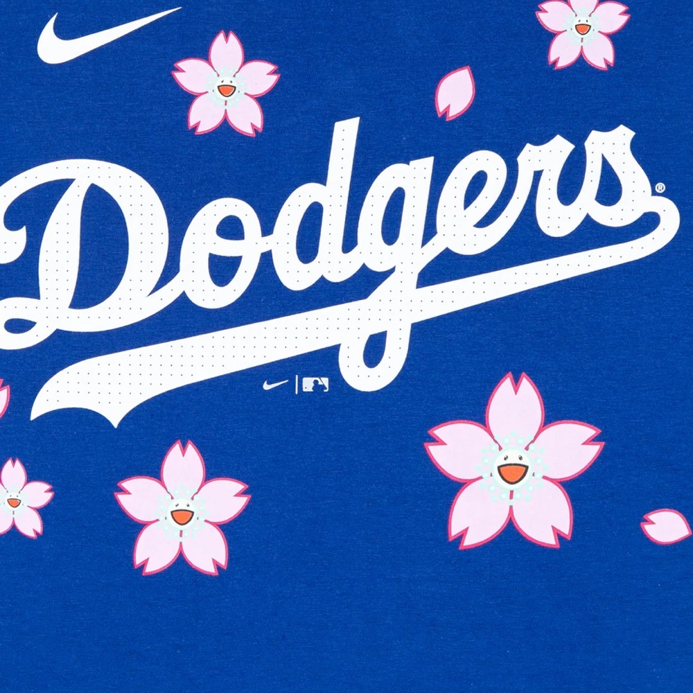 Nike - Takashi Murakami + MLB Yamamoto Dodgers SS Tee - Blue - NWT - Picture 4 of 10